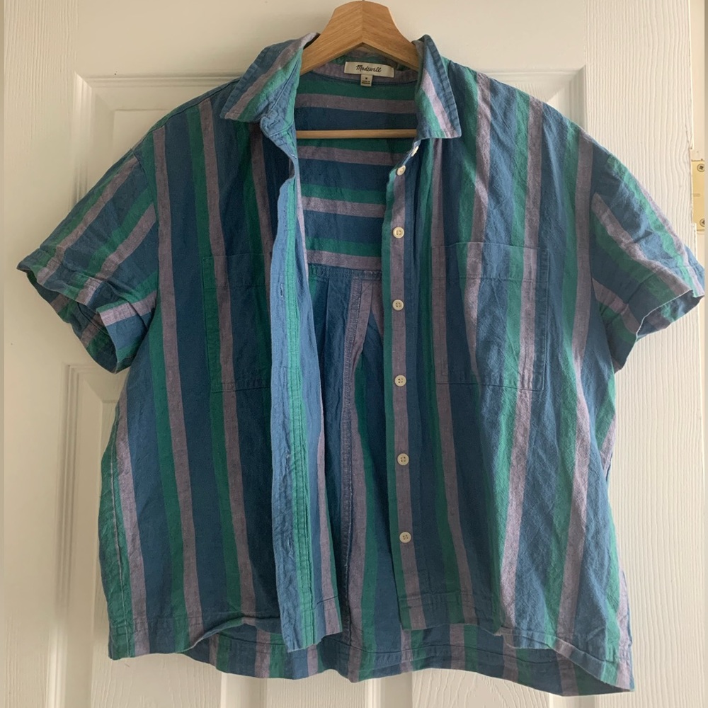 Madewell boxy button up
